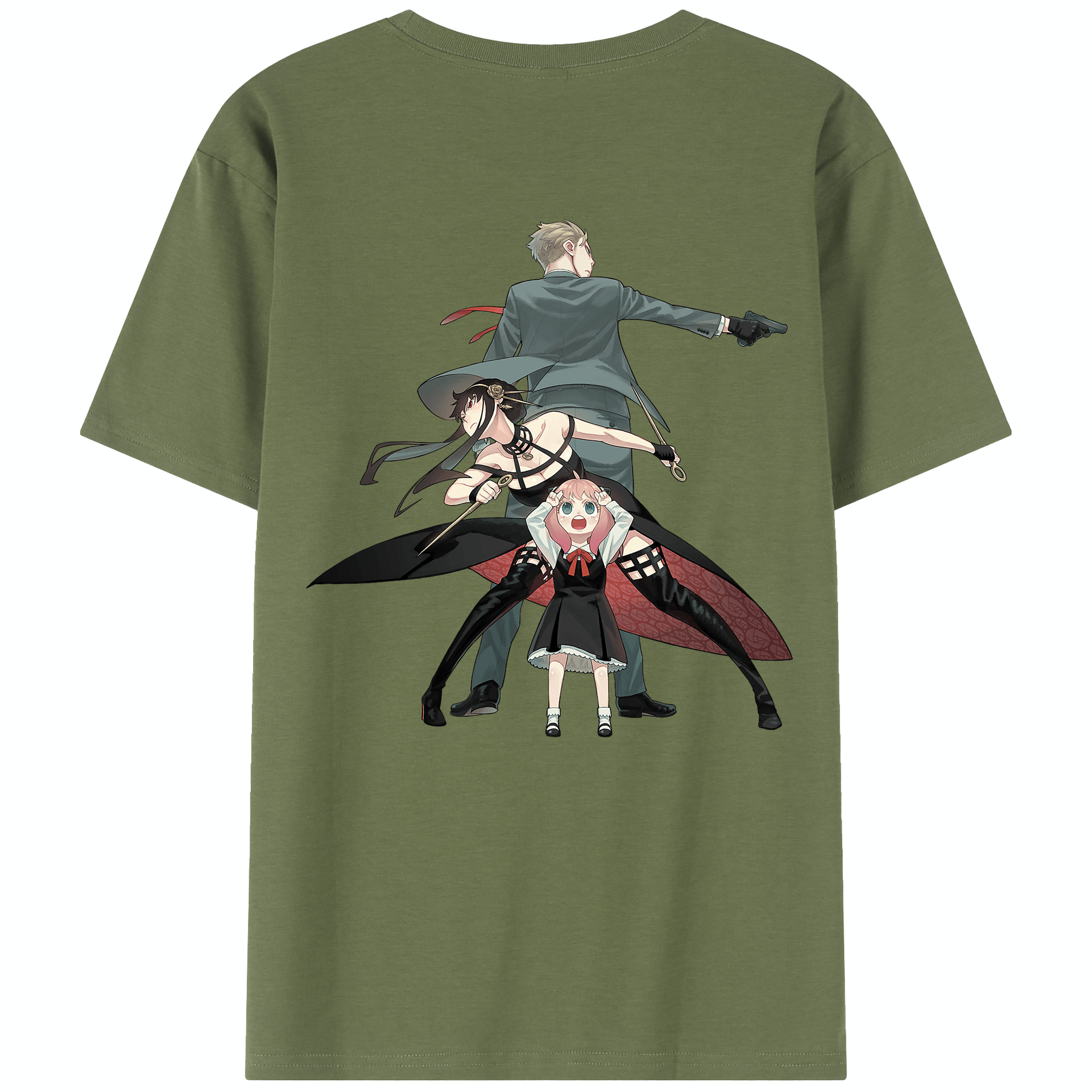 （画像用） SPY×FAMILY间谍家家酒 綿100％半袖Tシャツ（背面プリント）